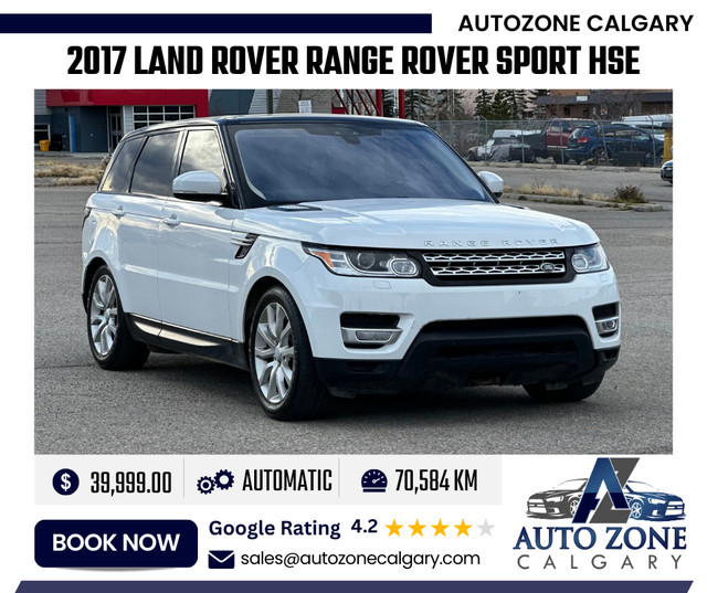 2017 Land Rover Range Rover Sport V6 HSE 4WD | $402.00/bi-weekly in Cars & Trucks in Calgary