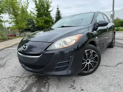 2010 MAZDA 3 , AUTOMATIQUE ,4 CYLINDRES 2.0 LITRES , AIR CLIMATISÉ , BLUETOOTH TÉLÉPHONE , ( PORTES/...