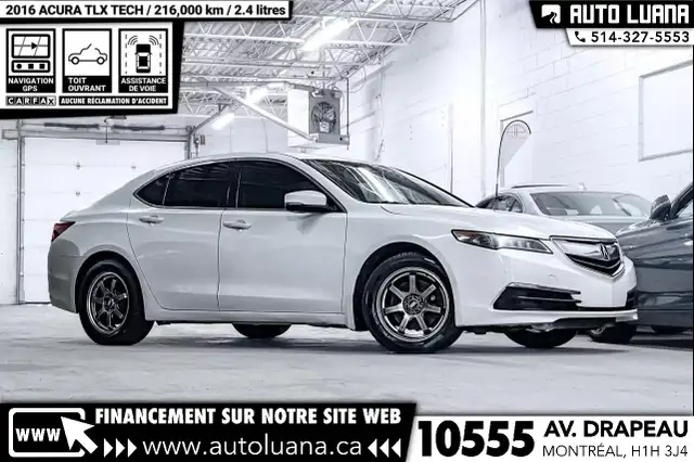 2016 ACURA TLX Tech GPS/LANE ASSIST/CAMERA/TOIT/CUIR/DEMARREUR in Cars & Trucks in City of Montréal - Image 2