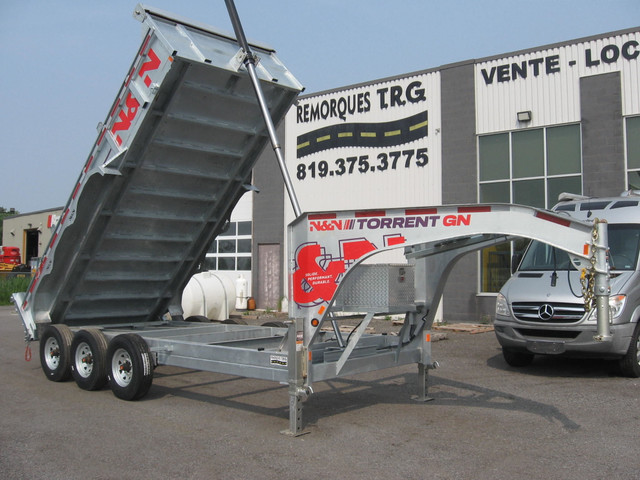 Gros Dompeur 7x16 Gooseneck Galvanisé 3 Essieux in RVs & Motorhomes in City of Montréal - Image 3