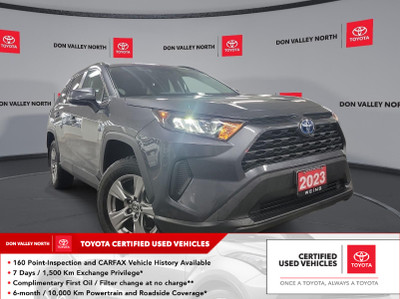 2023 Toyota RAV4 Hybrid LE GRADE | LOW MILEAGE | SAFETY CONNE...