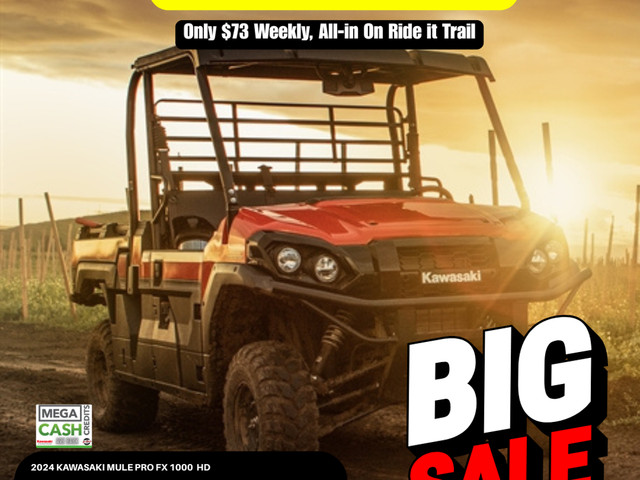 2024 KAWASAKI MULE PRO FX 1000 HD - Sale Priced in ATVs in Fredericton