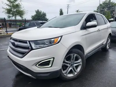 GARANTIE 1 ANS CREDIT DIRECT EN LIGNE AU WWW.AUTO-INTERNET.CA WOW 2017 FORD EDGE TITANIUM AWD V6 3.5...
