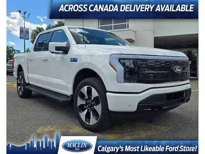 This Brand New STAR WHITE METALLIC TRI-COAT 2024 FORD F-150 LIGHTNING PLATINUM is powered by a DUAL...