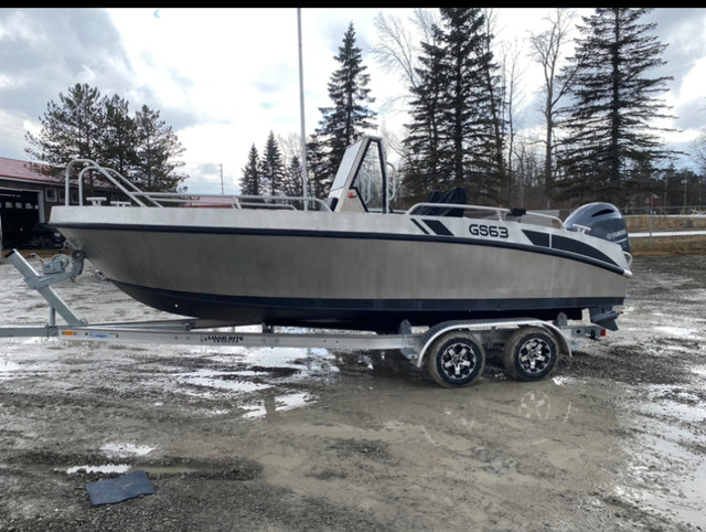 2022 Gliseris GS63 Grey Yamaha F150 in Powerboats & Motorboats in Barrie - Image 4