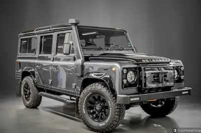 This classic Defender 110 has been transformed into a luxury SUV with everything that the modern mot...