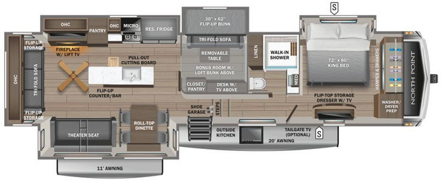 2025 JAYCO NORTH POINT 377RLBH in Travel Trailers & Campers in Hamilton - Image 2