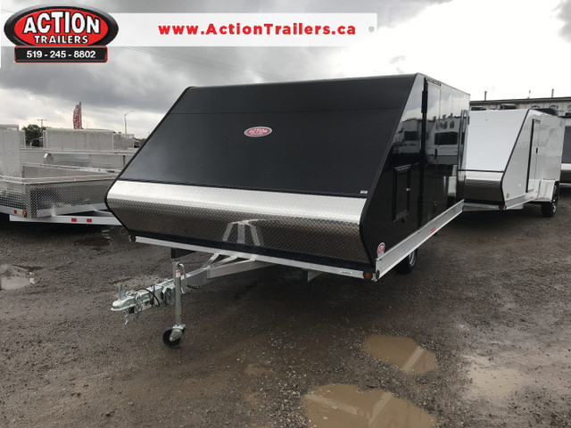 8.5' x 12' HYBRID PRO STARR ALUMINUM  SNOWMOBILE TRAILER in Cargo & Utility Trailers in London - Image 2