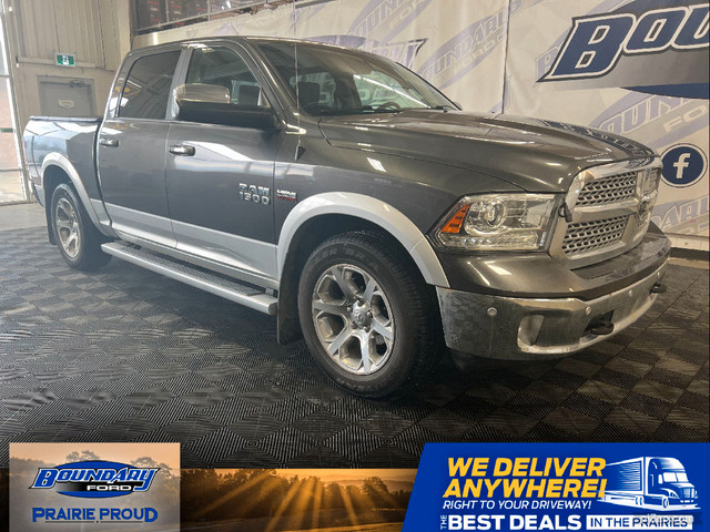 2018 Ram 1500 LARAMIE | HTD/CLD SEATS | TOW PACKAGE | HTD WHEEL in Cars & Trucks in Lloydminster