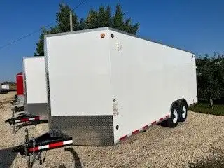 2026 CJ 8X20 Cargo Trailer with ramps or Barn Doors 6000Lb Torsion Axles .
