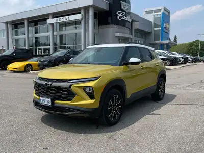 Introducing the new Chevrolet TrailBlazer ACTIV, a striking yellow SUV that defines adventure with i...