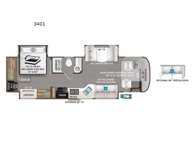 2023 Thor Motor Coach Aria 3401 in RVs & Motorhomes in Abbotsford - Image 3