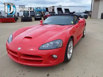 2004 Dodge Viper SRT-10, 8.3L V10 Gasoline Engine, RWD, 2 Passenger, Soft-Top Convertible, 500 HP, L...