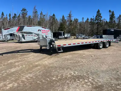 FINANCING AVAILABLE *Hot Dipped Galvanized *Adjustable Goose Neck or 5th Wheel *25' Flat plus 5' Bea...