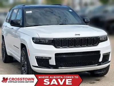 This 2025 JEEP GRAND CHEROKEE L SUMMIT 4X4 has the following options Palermo Leather Seats, Dual-Pan...