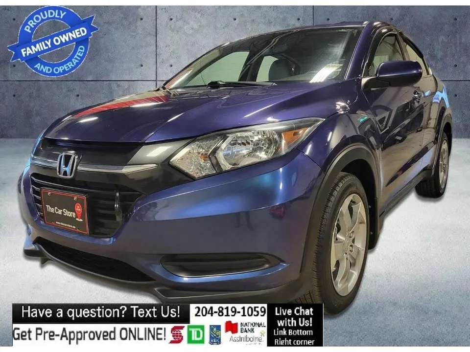 2016 Honda HR-V 4WD Heated Seats, Remote Starter, No Accidents