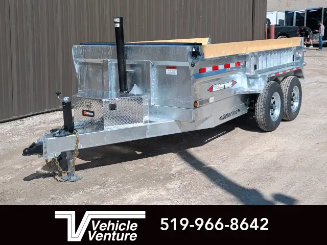 2025 WEBERLANE 6X12 ESTATE SERIES DUMP 10000 GVWR GALVANIZED in Cargo & Utility Trailers in Oakville / Halton Region - Image 2