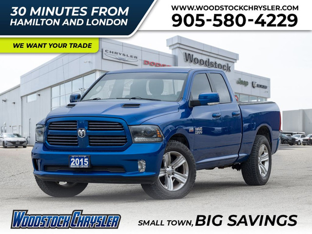 2015 Ram 1500 SPORT | HEMI | REMOTE START | TRAILER TOW | TRADE in Cars & Trucks in Woodstock