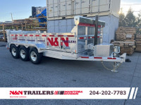 7X16 dump trailer N&N tri axle 21K gvw HD series 2023