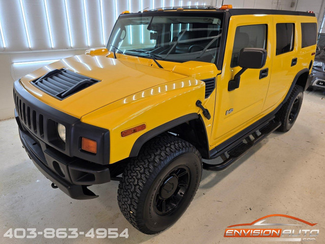 2003 Hummer H2 SUV 4X4 \ LUXURY PKG \ HTD SEATS \ BACKUP CAM in Cars & Trucks in Calgary