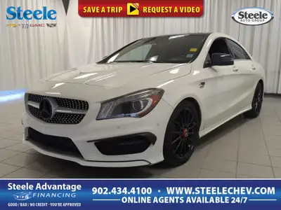 Our 2014 Mercedes-Benz CLA 250 4MATIC® Coupe looks fantastic in Cirrus White. Motivated by a TurboCh...