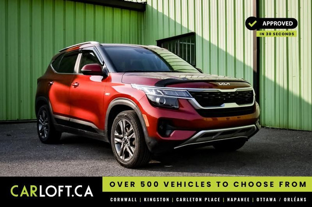 2022 Kia Seltos EX • SUNROOF • HEATED LEATHER • APPLE CARPLAY in Cars & Trucks in Kingston