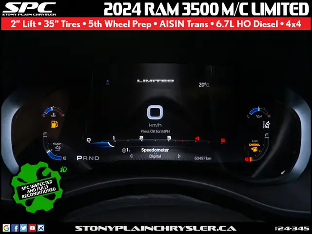 2024 RAM 3500 Limited 4x4 Mega Cab 6'4 in Cars & Trucks in St. Albert - Image 13