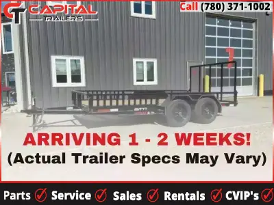 Perfect Utility Trailer for: ATVs; Riding Lawn Mowers; Small Tractors; Equipment Alberta Made 4' Ram...