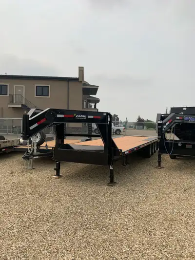 Alberta built quality! Just in a new 2023 Oasis 32’ (27’ plus 5’ beavertail) tandem dual wheels (2-1...