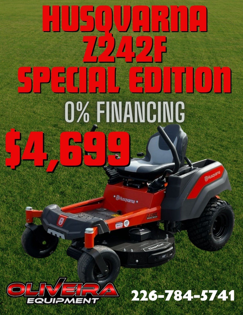 Husqvarna Z242F Special Edition Zero Turn Mower Farming Equipment