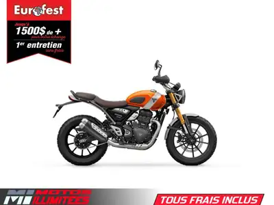 Avec son agilité ses performances de référence et ses finitions premium le Scrambler 400 X est cool...
