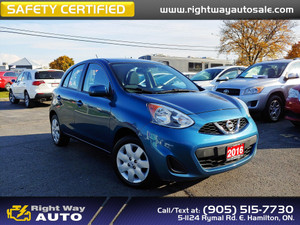 2016 Nissan Micra SV | SAFTEY CERTIFIED