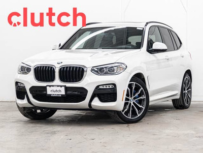 2019 BMW X3 xDrive30i AWD w/ Apple CarPlay, Bluetooth, Nav