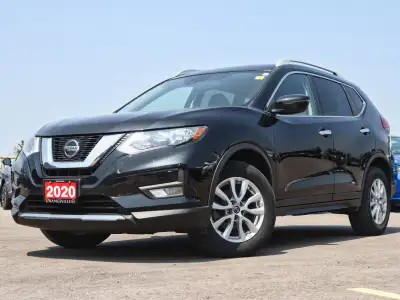 Odometer is 7907 kilometers below market average! 2020 Nissan Rogue SV Black AWD AWD, ABS brakes, Al...