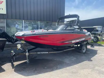 2021 Scarab 215 ID TWIN ROTAX 200HP - 21 Hours Crimson Red w/ Graphics Features: -ROTAX 1503 Superch...