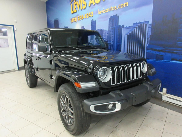 JEEP WRANGLER 2024 UNLIMITED SAHARA CUIR NOIR / GPS / TOUT EQUIP dans Autos et camions  à Lévis - Image 3