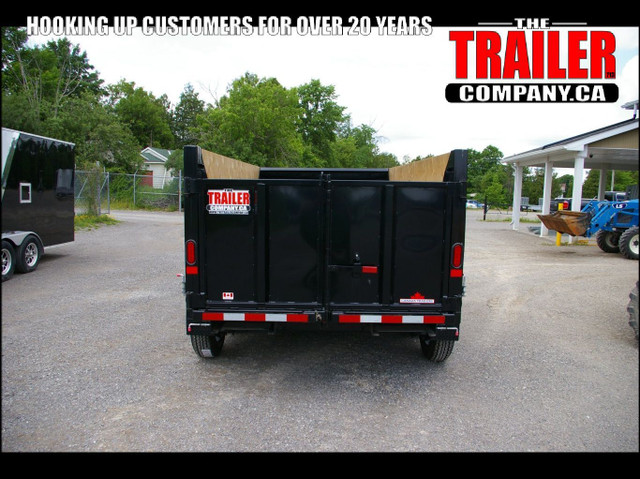 2024 83X14 HIGH SIDE DUMP TRAILER TANDEM AXLE, STEEL, BLACK, 140 in Cargo & Utility Trailers in Ottawa - Image 4