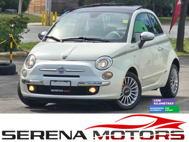 FIAT 500 LOUNGE AUTO | PANOROOF | LEATHER | HTD SEATS | 74K ONLY in Cars & Trucks in Mississauga / Peel Region
