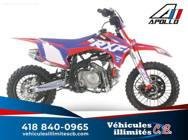 2023 Apollo Motors RXF JUNIOR 110 FINANCEMENT BANCAIRE DISPONIBL in Dirt Bikes & Motocross in Québec City