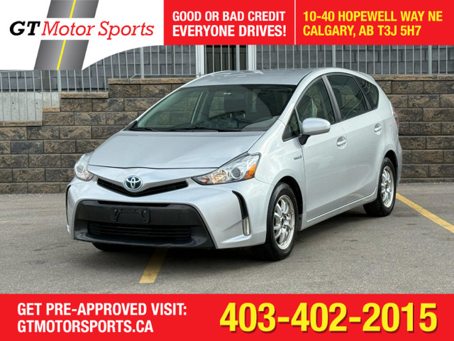 2015 Toyota Prius v 5dr HB| $0 DOWN | EVERYONE APPROVED! in Cars & Trucks in Calgary
