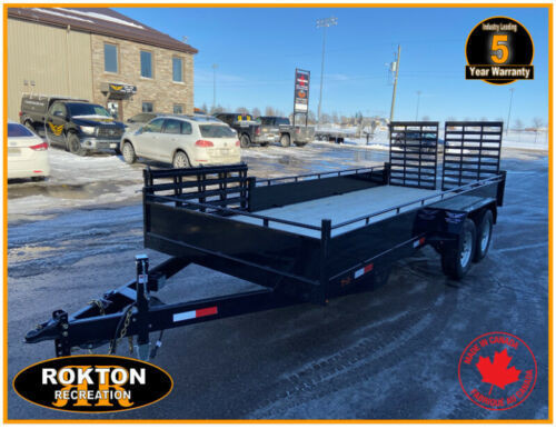 2024 7 x 16 Landscape trailer with side load gate tandem 3500 lb in Cargo & Utility Trailers in Mississauga / Peel Region - Image 2