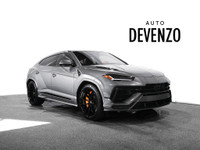 2023 Lamborghini Urus S 657hp, Grey Metallic on Leather Package in Black with Orange Trim, Orange Le... (image 2)