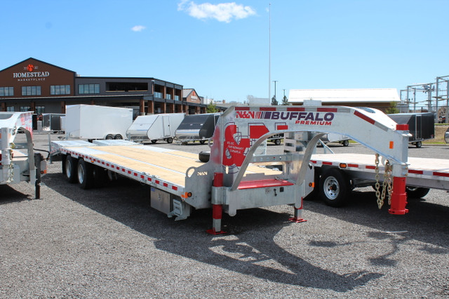 2024 N&N BUFPRE255G30KD3 Buffalo Premium Flat Deck Trailer in Cargo & Utility Trailers in Trenton