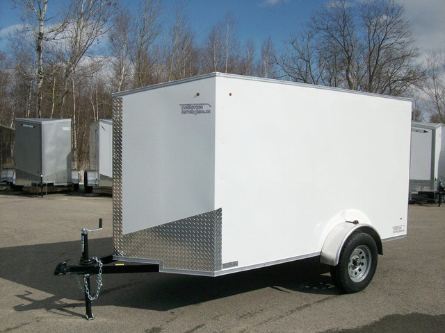 2024 Weberlane CARGO 5' X 10' V-NOSE 1 ESSIEU RAMPE VTT MOTO TR in Travel Trailers & Campers in Laval / North Shore - Image 3