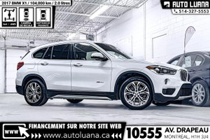2017 BMW X1 XDrive28i AWD/CUIR/CAMERA/MAGS/SENSOR/LED/104,000km