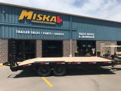 Miska 8 Ton Tandem Deckover Equipment Float Trailers - Made in Canada Starting at just $12,495.00 -...