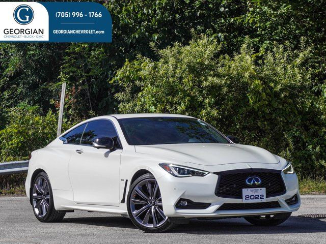2022 INFINITI Q60 Red Sport I-LINE- Sunroof - Heated Seats - AWD in Cars & Trucks in Barrie