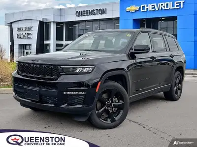 The 2024 Jeep Grand Cherokee L Limited 4x4 in striking Diamond Black Crystal Pearl is a sophisticate...