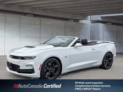 Recent Arrival! White 2022 Chevrolet Camaro SS 2SS RWD 10-Speed Automatic 6.2L V8 | Apple CarPlay, C...