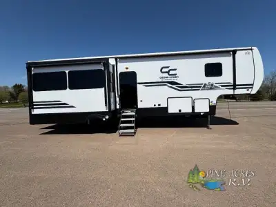 Forest River Cedar Creek Experience fifth wheel 35RL highlights: King Bed Slide Out Fiberglass Showe...